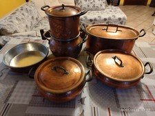 Batteria di pentole in rame