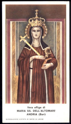 Santino holy card madonna - santino-holy,