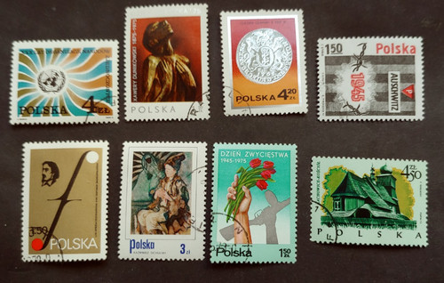 Francobolli usati polonia - vf,