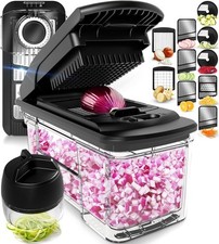 Fullstar Tritatutto All-in-1 per Verdure e Mandolina Affettatrice per Cucina - Formaggio...