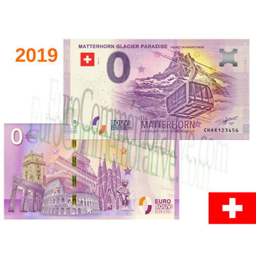Billet souvenir 2019 - billet, suisse