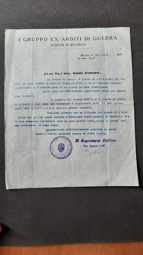 Documento gruppo ex arditi - documento,