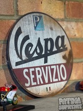 Insegna Vespa Service Servizio