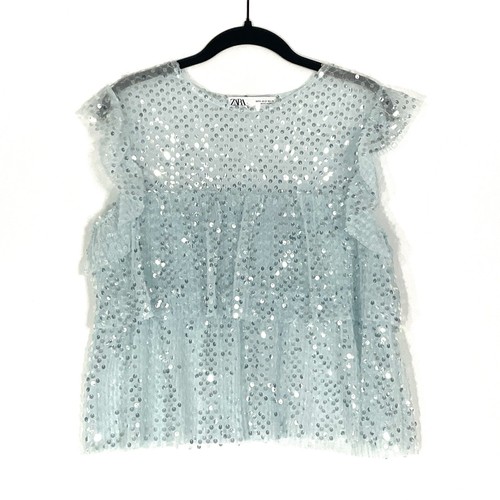 Top zara blu chiaro - zara,