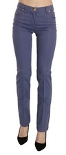 Jeans ALVIERO MARTINI 1A CLASSE viola slim fit denim elasticizzato s. W33 prezzo consigliato $400