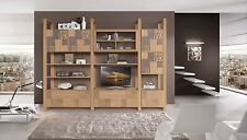 PARETE ATTREZZATA MODULARE X SOGGIORNO OK COME VETRINA , LIBRERIA E PORTA TV 