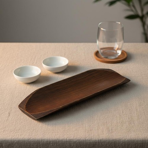 Piatto rettangolare legno - in,