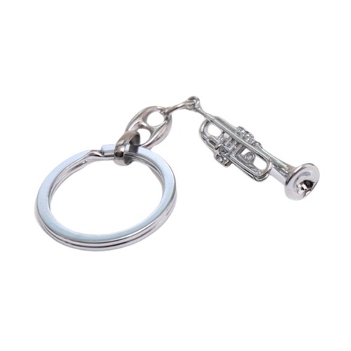 Portachiavi metallo con tromba - metallo,