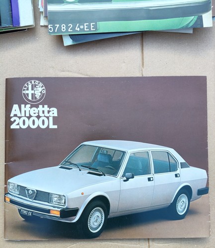 Brochure prospekt alfa - alfa, romeo