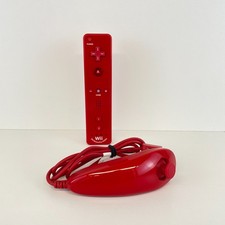 Nintendo Wii Mote Motion Plus Inside rosso con Nunchuck originale