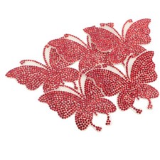  5 pezzi adesivi per farfalle bling decalcomanie decorative decorazioni