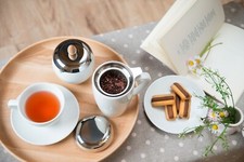 Ottoni Fabbrica Vassoio in Pregiato Legno Lavorato a Mano, Centrotavola, Ø34cm