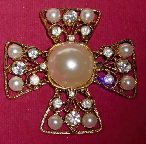 Spilla stile croce - , maltese