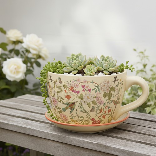 Portavaso giallo tazza - , in