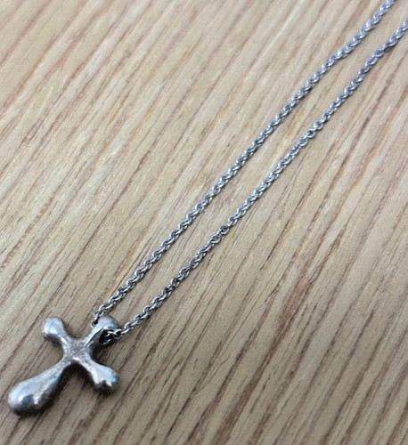 Collana piccola croce tiffany - collana,