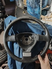 VOLANTE PER VOLKSWAGEN Golf 5 GTI DA RICONDIZIONARE PELLE CON CUCITURE ROSSE