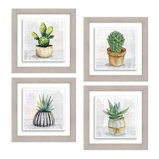 Set 4 QUADRI su CERAMICA