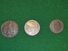3 monete serie Impero 20-50 centesimi e 1 lira 1940 Regno d'Italia VEIII 