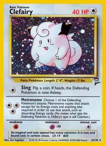 Clefairy 130 pokemon - -, 6/130