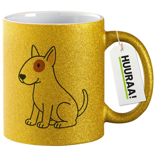 Tazza glitterata bull terrier - tazza,