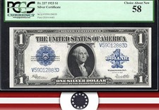 1923 $1 CERTIFICATO ARGENTO