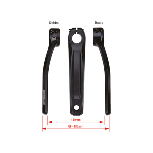 Coppia pedivelle bike 170mm - coppia, e-bike