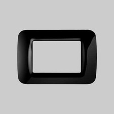 PLACCA COPRINTERRUTTORI NERO