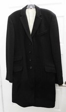Trench cappotto uomo Dolce Gabbana monopetto lana nero Italia 34/48