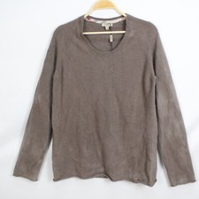 Maglione Burberry in puro cashmere colore grigio taglia XL girocollo