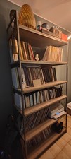 Bellissima libreria fatta a mano stile industrial. Adatta per libri e vinili 