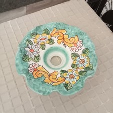 Lampadario In Ceramica di Vietri dipinto a Mano.