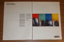 Rara Pubblicità Vintage LOEWE Art Vision Arcada Calida Televisore 1994