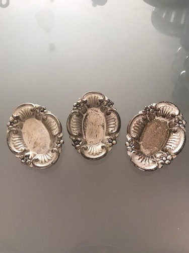 Piattini trittico argento - in,