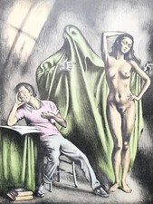 GREGORIO SCILTIAN: Rara Litografia di cm. 70x50 Firmata con Timbro. STUPENDA!!!