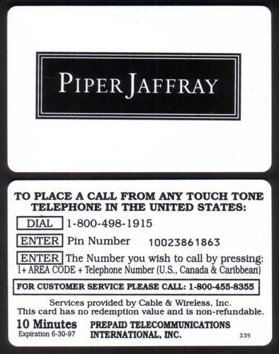 Cavo piper jaffray banca - 10, m