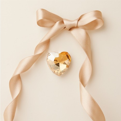 Calamita strass cuore - , oro