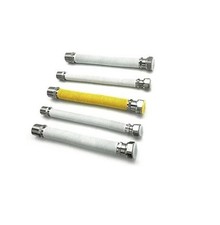 KIT FLESSIBILI INOX ALLACCIO CALDAIA ACQUA GAS RIVESTITI ESTENSIBILI
