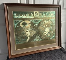 Mappa da parete vintage in
