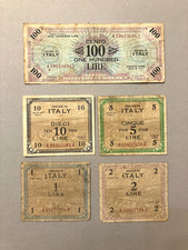 LOTTO 5 BANCONOTE ALLIED