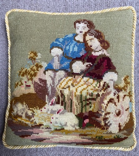 Cuscino vintage arazzo lana - cuscino,