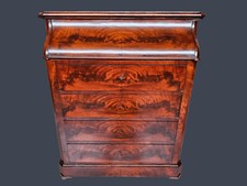 CASSETTONE LAVABO LUIGI FILIPPO IN MOGANO INTEGRO  EPOCA XIX SECOLO RESTAURATO