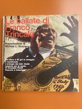 LE BALLATE DI FRANCO TRINCALE 1970 libro e disco 45 giri  FELTRINELLI MILANO