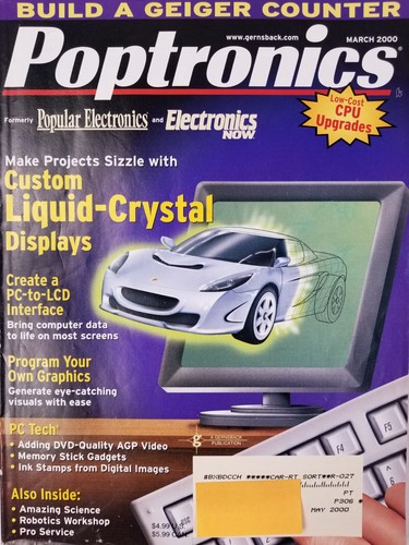 Poptronics magazine march 2000 - magazine,