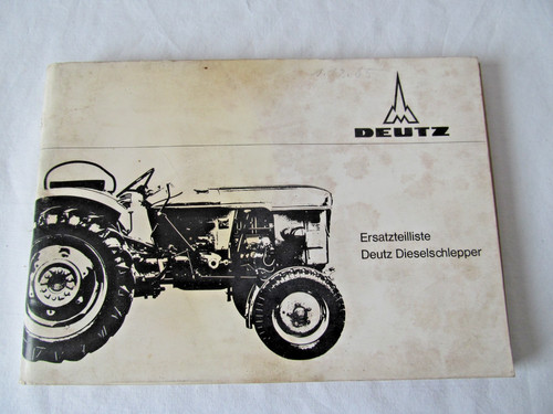 Alte deutz ersatzteilliste - alte,