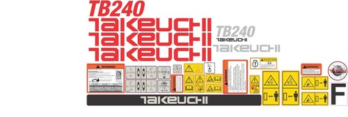 Set decalcomanie takeuchi - set,