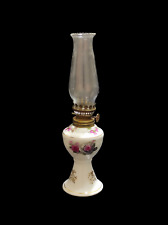 Lume a petrolio antico Lampada a olio con boccia di vetro H. 25 Cm vintage