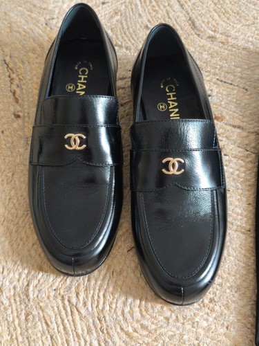 Mocassino chanel pelle - pelle, nera