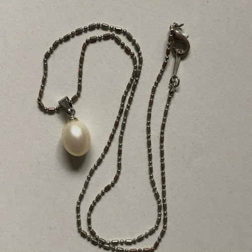 Collana con perla catenina e - con,