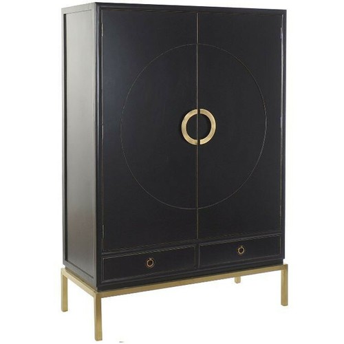 Armadio nero due ante - due, deco'