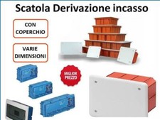 Scatola cassetta di derivazione incasso coperchio misure varie offerta quadro